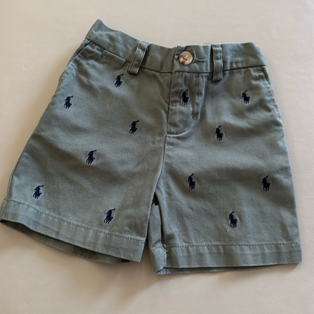 Polo Green Shorts Size 18mos